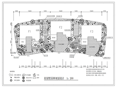 现代庭院 民宿 园 施工图