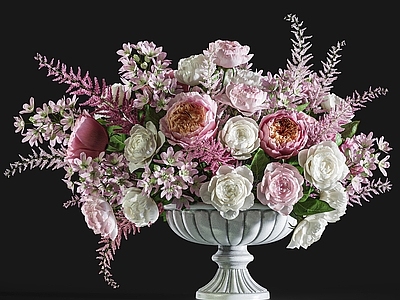 现代花盆 花卉 花艺 鲜花