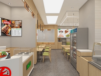 现代快餐店 拉面馆