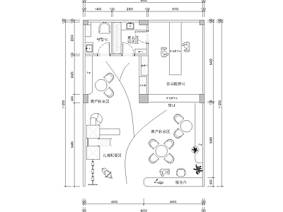 现代其他商业建筑 餐饮建筑 奶茶店 烤肉店 施工图