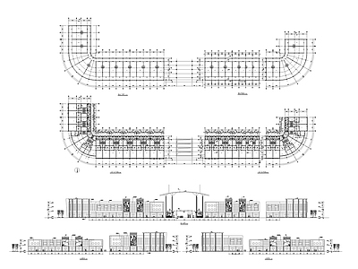 现代其他商业建筑 建材市场建筑施工 施工图