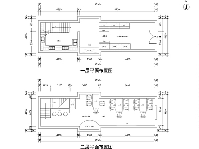 现代其他办公建筑 办公空间设计 多层办公室 施工图