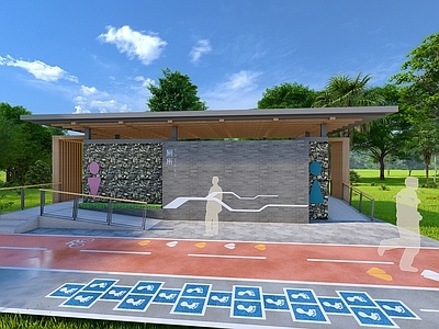 新中式现代其他公共建筑 公厕