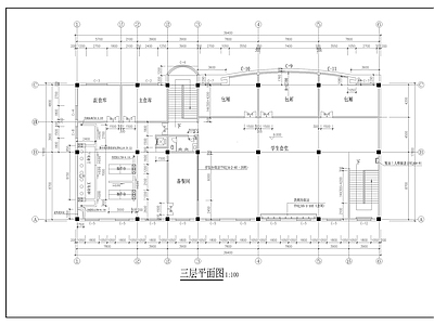现代其他商业建筑 中学食 施工图