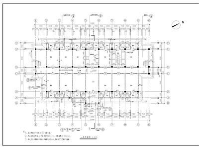 现代其他商业建筑 中学食堂建筑 施工图