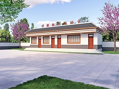 现代新中式乡村民房 乡村民宿 乡村振兴 乡创中心 乡村 村委会