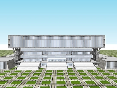 现代简约其他文化场馆 粗野主义 体育馆 混凝土