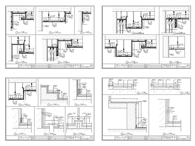 现代新中式住宅楼建筑 家装全套图纸 水电暖 施工图