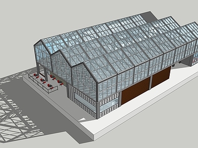 现代其他工业建筑 温室 玻璃房 工厂 种植园 种植厂房