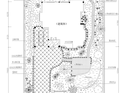 景观平面图 别墅 施工图