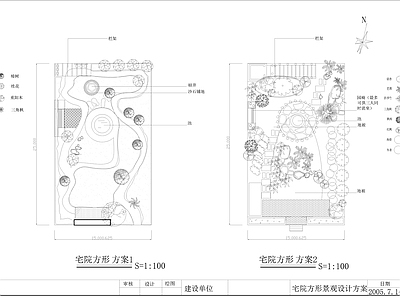 景观平面图 绿化设计 施工图