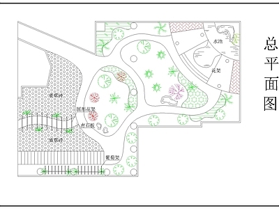 景观平面图 园 施工图