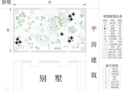 庭院 别墅 施工图