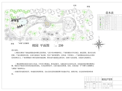 景观平面图 广场平面 施工图