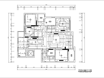 现代欧式整体家装空间 两卫大平 大平层 小户型 别墅 施工图