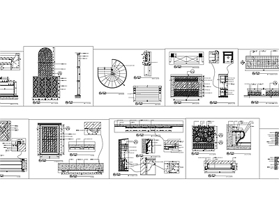 法式欧式工装图库 高档餐饮店工装 办公家具图库 施工图 办公家具图库
