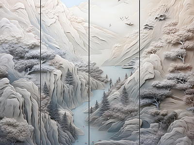 中式硬包 硬包 水硬包 硬包背景墙