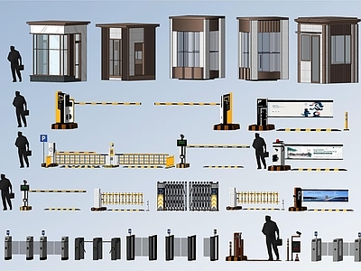 交通配件 道闸 车挡 岗亭