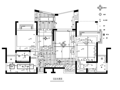 现代轻奢整体家装空间 大平层 大平层 别墅 小户型 施工图