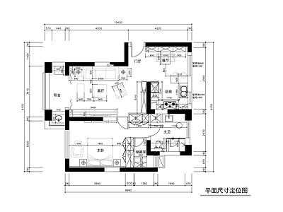 现代轻奢整体家装空间 一室两厅小户型 大平层 小户型 别墅 施工图