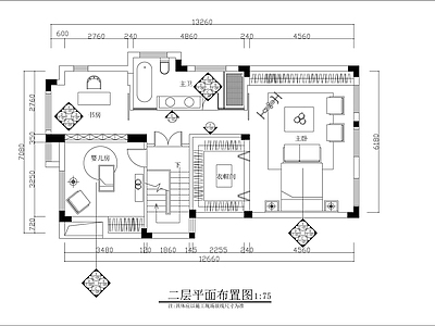 现代轻奢整体家装空间 两层别墅室内 大平层 小户型 别墅 施工图