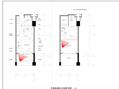 现代公寓 LOFT公寓 CA 施工图