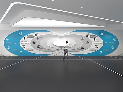 现代科技展厅 展厅 文化墙 校园文化 造型墙