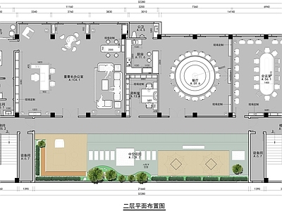 现代办公景观 景观 施工图 办公工业景观