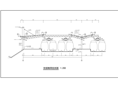 现代其他交通建筑 高铁站台建筑 施工图