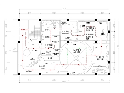 现代其他文化空间 展览馆 施工图