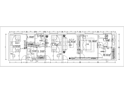 现代其他办公建筑 办公楼整 施工图