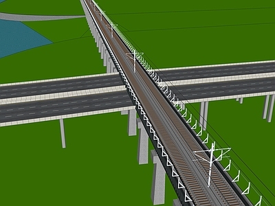 其他交通工具 公园公路铁路桥