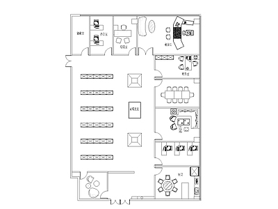 现代其他办公建筑 办公空间设计 施工图