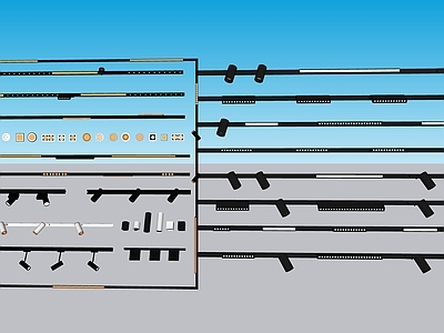 现代新中式筒灯射灯 明装筒灯 嵌入式筒灯射灯 轨道式筒灯射灯