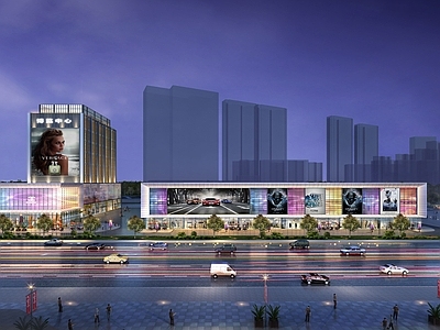 现代商场建筑 中信余姚 机器博览中心
