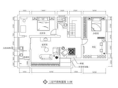 现代新中式整体家装空间 复式住宅装饰 大平层 别墅 小户型 施工图