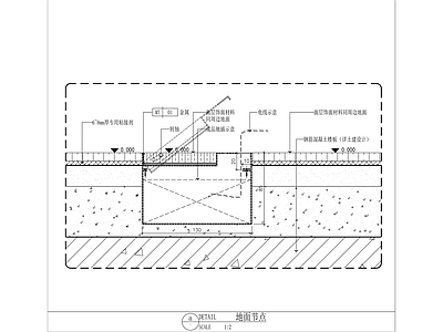 现代地面节点 地插节点 施工图