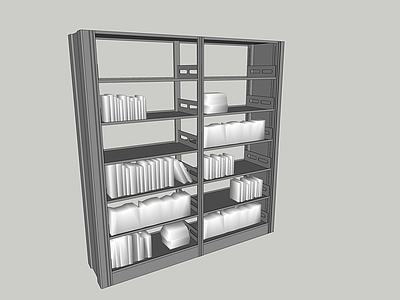 现代工业书架 落地 铁艺 学校