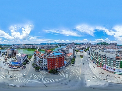 现代城市HDR 城市小区社区广场