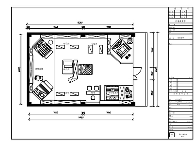 现代展厅 品牌家纺 全 施工图