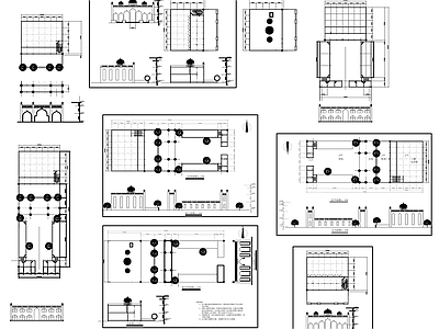 现代新中式产业园建筑 清真寺方案图 施工图