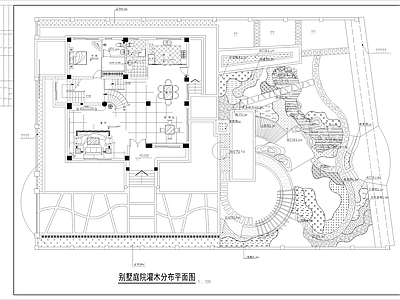 现代庭院 园 民宿 私家 农村 施工图