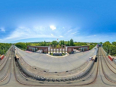 现代城市HDR 城市小区社区广场