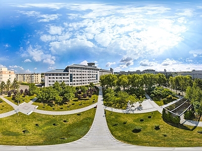 现代城市HDR 城市小区社区广场