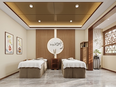 新中式足浴店 理疗馆 足浴店
