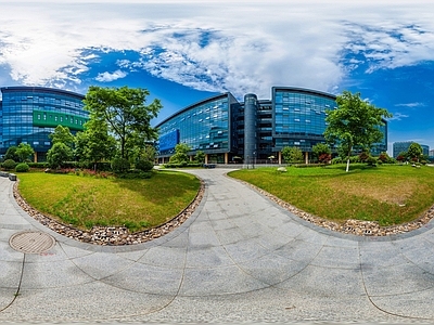 现代城市HDR 城市小区社区广场