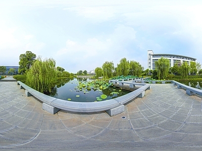 现代城市HDR 城市小区社区广场