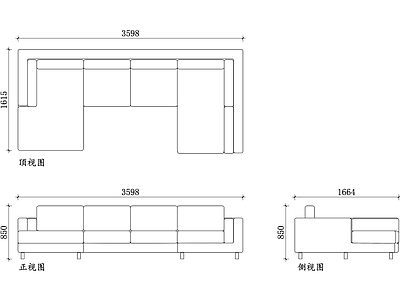 现代沙发 布艺U型组合 U型布艺组合 布艺U型组合 U型组合布艺 布艺U型组合 施工图