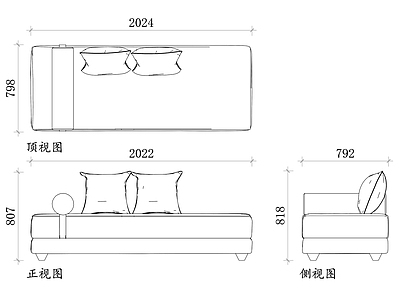 现代沙发 布艺 布艺价格 布艺图片 布艺品牌 布艺尺寸 施工图