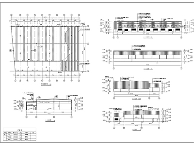 现代厂房 加工车间建筑 施工图